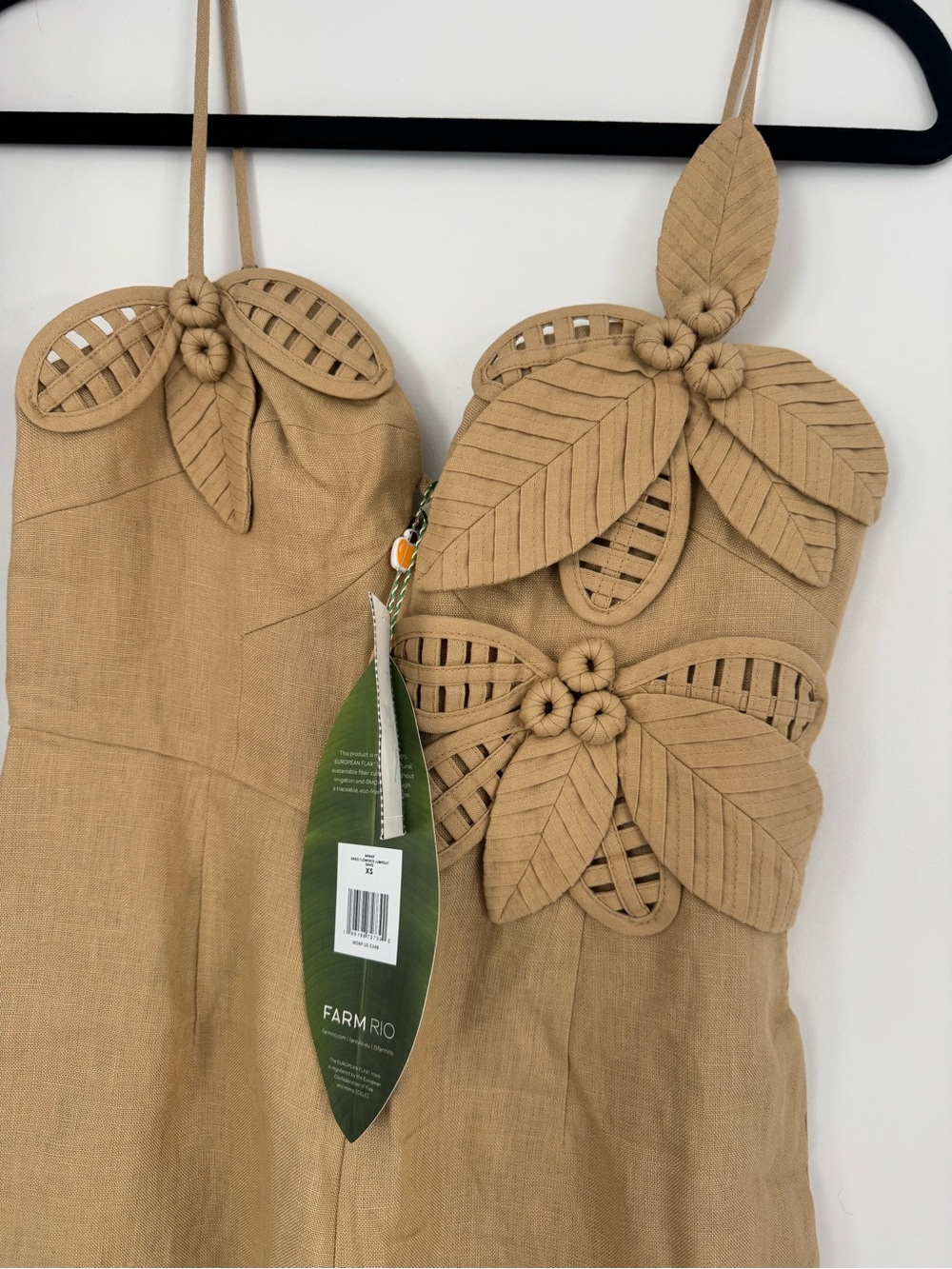 Farm RIO Sand flowered jumpsuit size XS - Picture 6 of 12